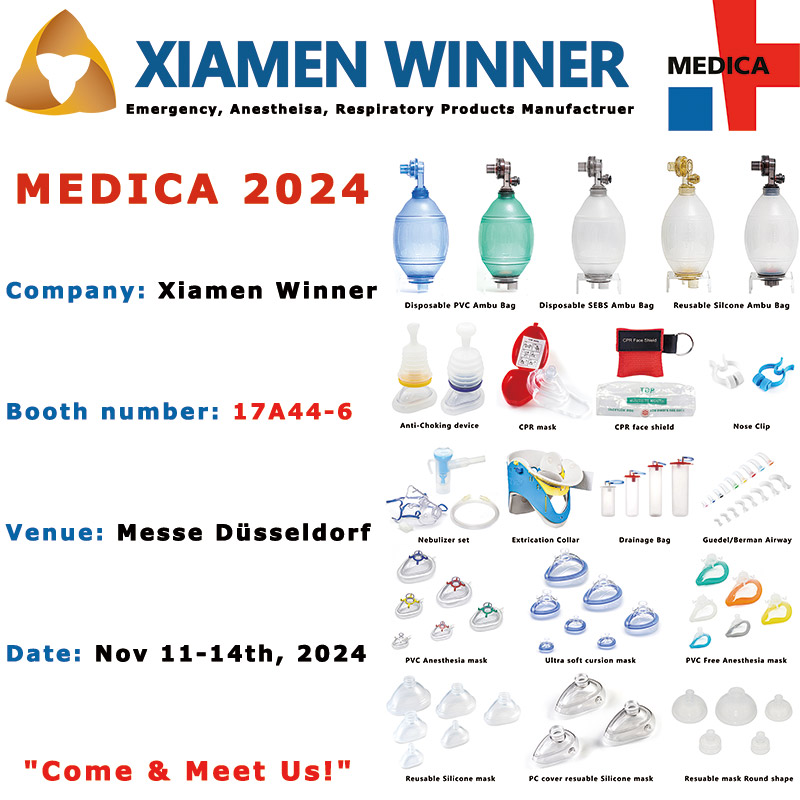 شركة XiamenWinner Medical تعرض أحدث حلول الطوارئ والتخدير والجهاز التنفسي في MEDICA 2024